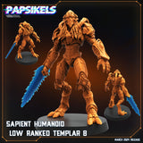 3D Printed Papsikels Sapient Humanoid Low Ranked Templars MARCH 2025 CYBERPUNK 28mm 32mm