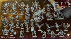 3D Printed Archvillain Games Solcurus Aspect of Sol Myr Solstice Ray of Sol Myr 28 32mm D&D