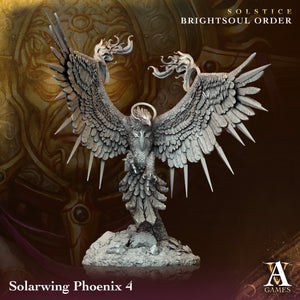 3D Printed Archvillain Games Solarwing Phoenix Solstice Ray of Sol Myr 28 32mm D&D