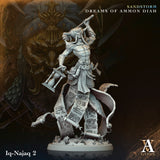 3D Printed Archvillain Games Iq Najaq Sandstorm Dreams of Ammon Diah 28 32mm D&D