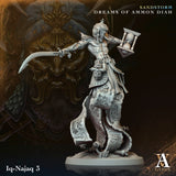 3D Printed Archvillain Games Iq Najaq Sandstorm Dreams of Ammon Diah 28 32mm D&D