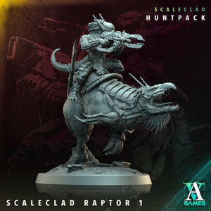 3D Printed Archvillain Games Scaleclad Raptor Scaleclad Huntpack 28 32mm D&D