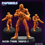 3D Printed Papsikels Silicon Cyborg Troopers MARCH 2025 CYBERPUNK 28mm 32mm