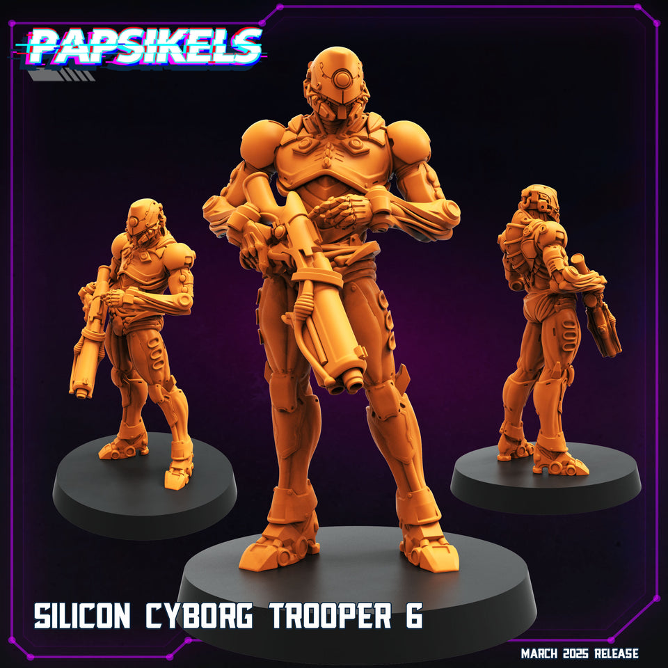 3D Printed Papsikels Silicon Cyborg Troopers MARCH 2025 CYBERPUNK 28mm 32mm