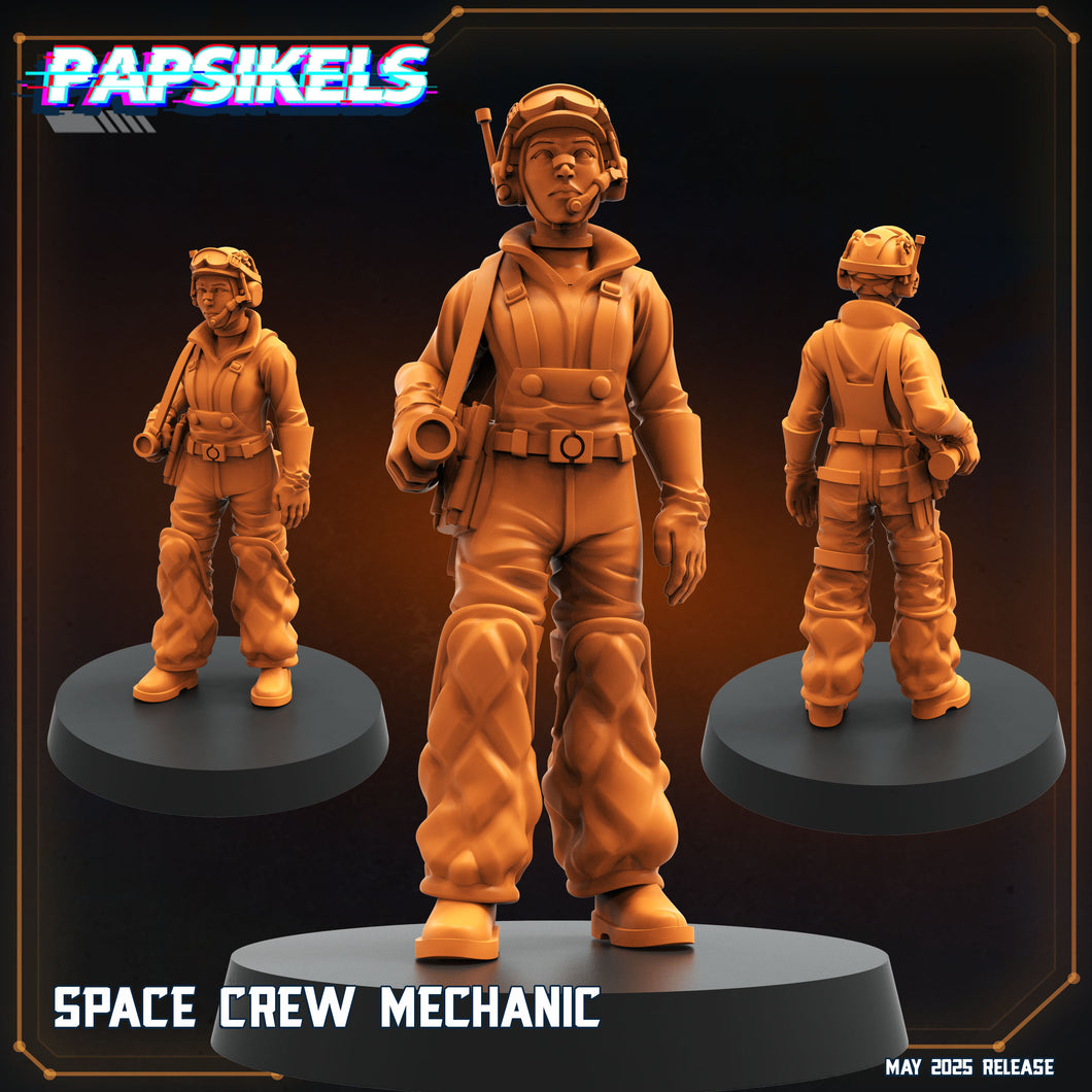 3D Printed Papsikels Space Crew Mechanic May 2025 Alien vs Humans Reconnaissance 28mm 32mm