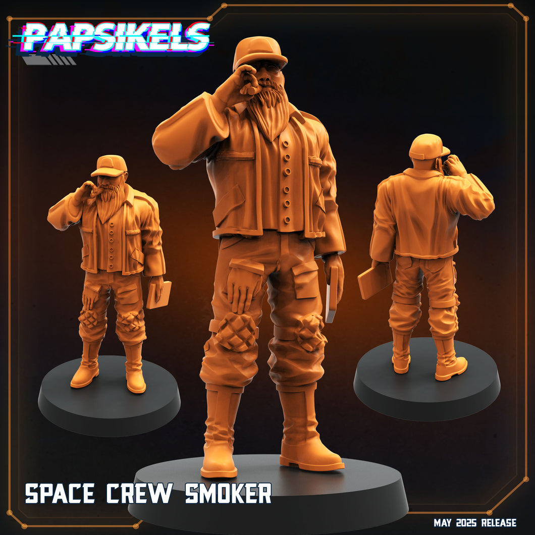 3D Printed Papsikels Space Crew Smoker May 2025 Alien vs. Humans Reconnaissance 28mm 32mm