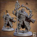 3D Printed Artisan Guild Battlemage Matija Vanguard Fighters Set 28mm 32mm