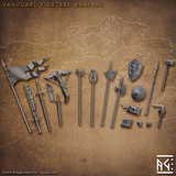 3D Printed Artisan Guild Vanguard Fighters Weapon Racks Vanguard Fighters Set 28mm 32mm