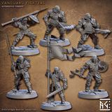 3D Printed Artisan Guild Vanguard Fighters Vanguard Fighters Set 28mm 32mm