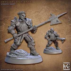 3D Printed Artisan Guild Vanguard Fighters Vanguard Fighters Set 28mm 32mm