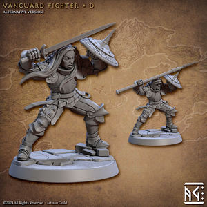 3D Printed Artisan Guild Vanguard Fighters Vanguard Fighters Set 28mm 32mm