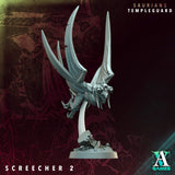 3D Printed Archvillain Games Screecher  - Saurians Templeguard 28 32mm D&D