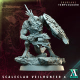 3D Printed Archvillain Games Scaleclad Veilhunter - Saurians Templeguard 28 32mm D&D