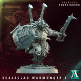 3D Printed Archvillain Games Scaleclad Warmonger - Saurians Templeguard 28 32mm D&D