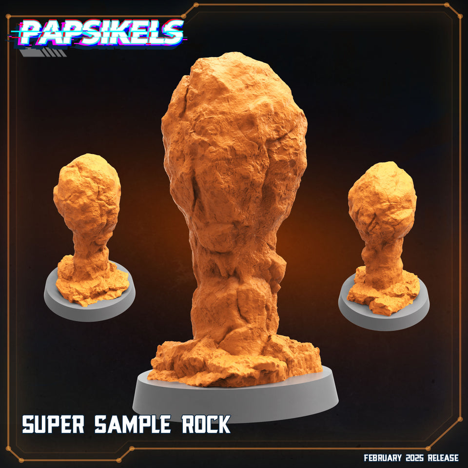 3D Printed Papsikels Super Sample Rock February 2025 Scifi 28mm 32mm