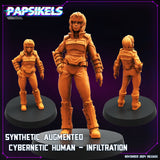3D Printed Papsikels Synthetic Augmented Cybernetic Human Nov 2024 Cyberpunk 28mm 32mm