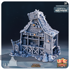 3D Printed Cast n Play Christmas Village Terrain Set 28mm 32mm D&D
