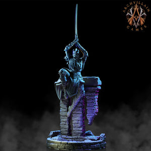3D Printed Archvillain Games The Deathknight Order Shadowblades 28 32mm D&D