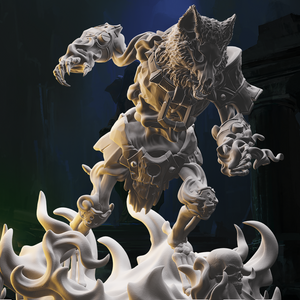 3D Printed Nafarrate Skeletons Army Skeletal Werewolf Set 28mm 32mm D&D