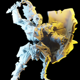 3D Printed Nafarrate Skeleton Defender Skeletons Army 28mm 32mm D&D