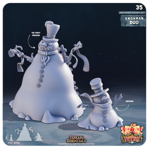 3D Printed Cast n Play Christmas Village Terrain Set 28mm 32mm D&D