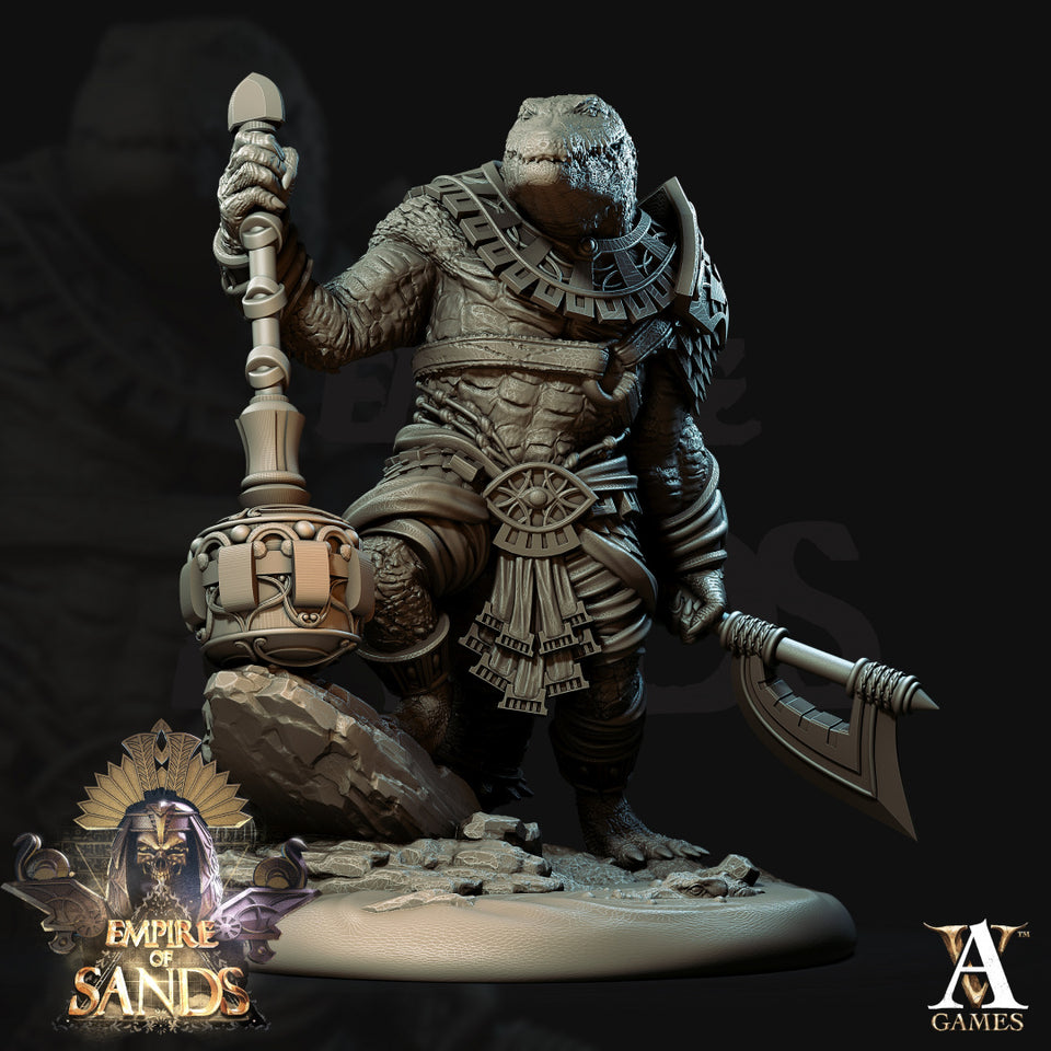 3D Printed Archvillain Games Sobesksen The Empire of Sands 28 32mm D&D