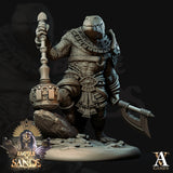 3D Printed Archvillain Games Sobesksen The Empire of Sands 28 32mm D&D