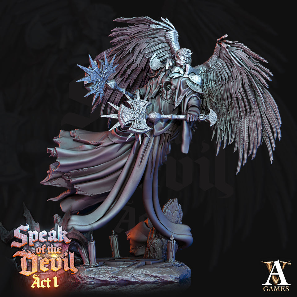 3D Printed Archvillain Games Fallen Speak of the Devil Act I 28 32mm D&D