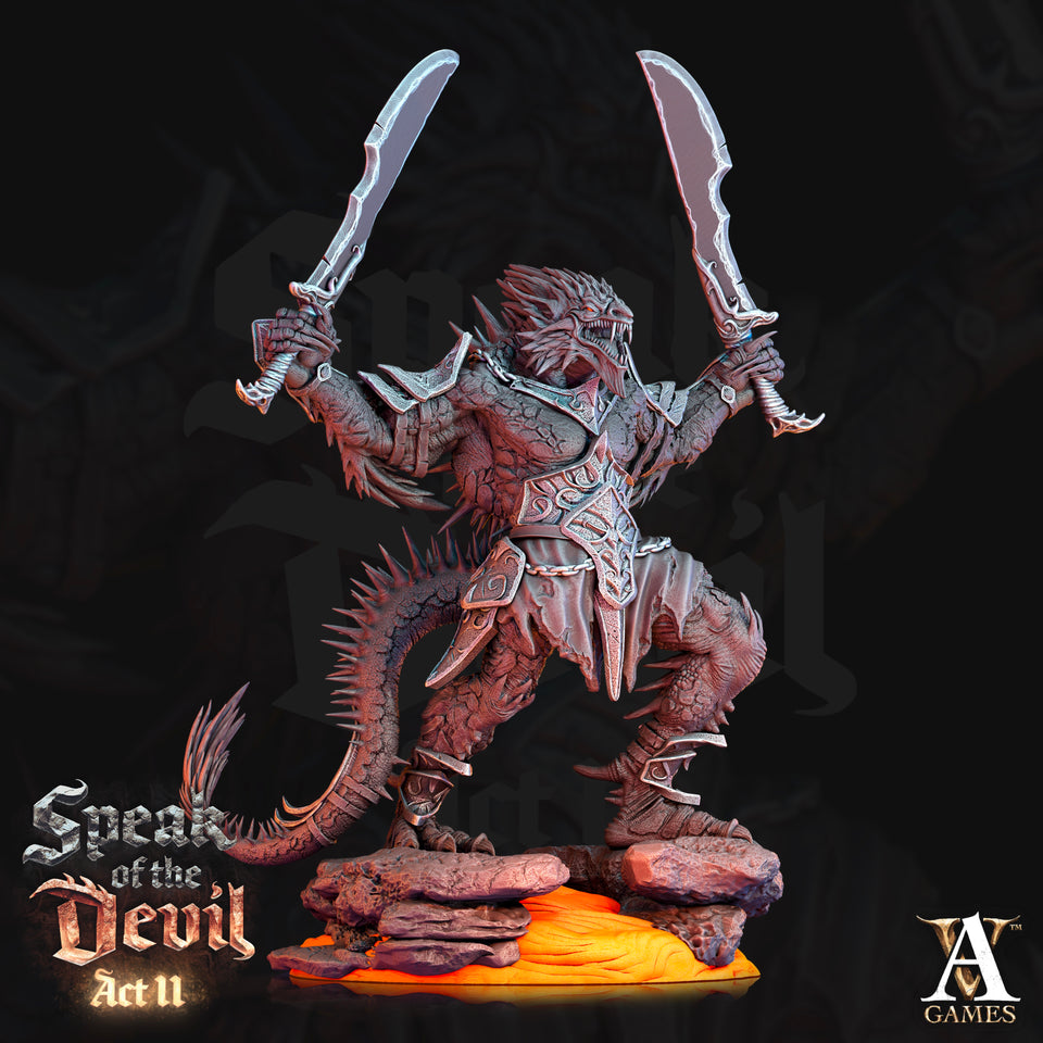 3D Printed Archvillain Games Terebrian Devil Speak of the Devil Act II 28 32mm D&D