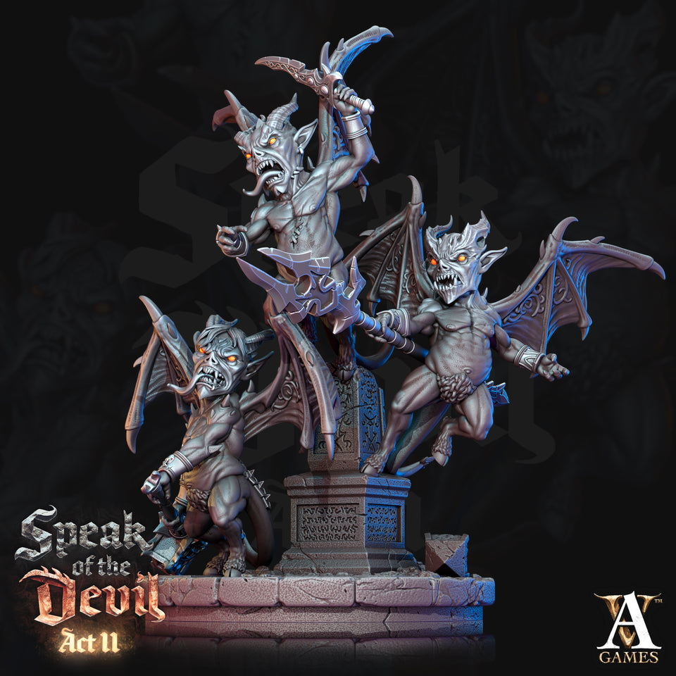 3D Printed Archvillain Games Malignants Speak of the Devil Act II 28 32mm D&D