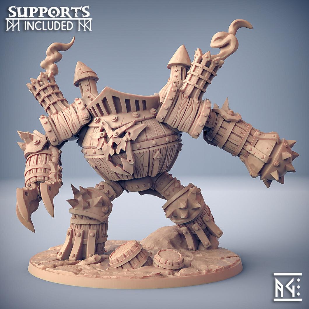 3D Printed Artisan Guild Sparksoot Scrap Golem Sparksoot Goblin Set 28mm 32mm
