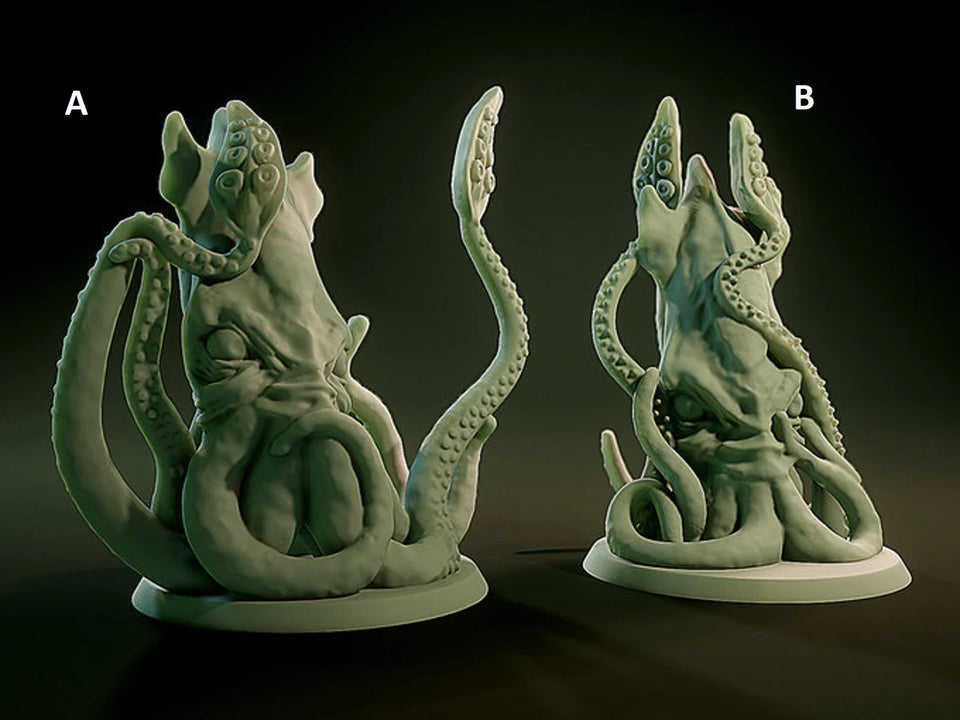 3D Printed Nafarrate Squid Lovecraftian Bestiary 28 32 mm D&D