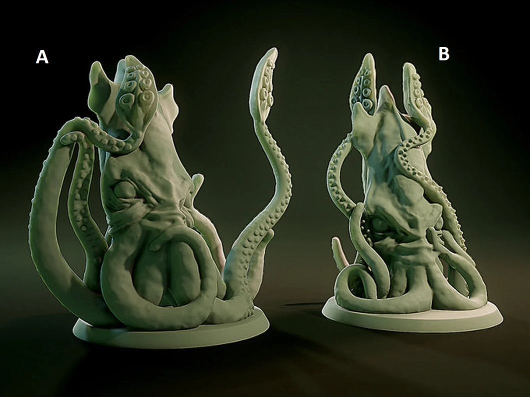3D Printed Nafarrate Squid Lovecraftian Bestiary 28 32 mm D&D