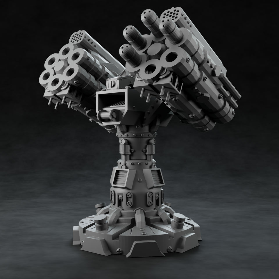 3D Printed Nafarrate Stationary Rocket Launcher Space Orcs 28 32 mm D&D