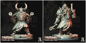 3D Printed Archvillain Games Khazaad Steelbreaker Clan King - Steelbreaker Leadspitters 28mm 32mm D&D