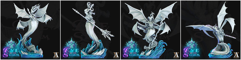 3D Printed Archvillain Games Eye of the Storm - Storm Sirens 28mm 32mm D&D