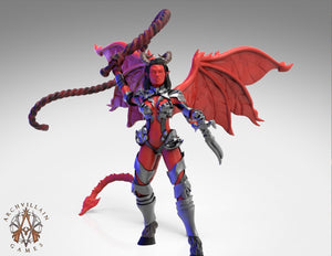 3D Printed Archvillain Games Succubus - Succubi Mistresses of Despair 28mm 32mm D&D