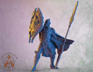 3D Printed Archvillain Games The Sun Elves of Sol Sylvaine Elven Footmen 28 32mm D&D