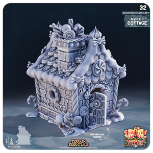 3D Printed Cast n Play Christmas Village Terrain Set 28mm 32mm D&D
