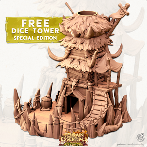3D Printed Cast n Play Orcs Field Set Orc Dice Tower 28mm 32mm D&D