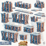 3D Printed Cast n Play Platforms Dump City Set 28mm 32mm D&D