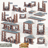 3D Printed Cast n Play Platforms Gothic City Set 28mm 32mm D&D