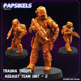 3D Printed Papsikels Trauma Troupe Assault Team Dec. 2024 Cyberpunk 28mm 32mm