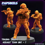 3D Printed Papsikels Trauma Troupe Assault Team Dec. 2024 Cyberpunk 28mm 32mm