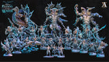 3D Printed Archvillain Games Shakarkha Tidebringers The Trench Blood In the Water 28 32mm D&D