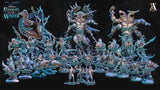 3D Printed Archvillain Games Shakarkha Tidebringers The Trench Blood In the Water 28 32mm D&D