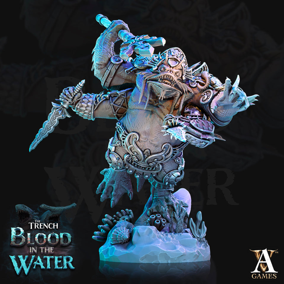 3D Printed Archvillain Games Shakarkha Juggernauts The Trench Blood In the Water 28 32mm D&D