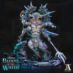 3D Printed Archvillain Games Karkhareetoth The Trench Blood In the Water 28 32mm D&D