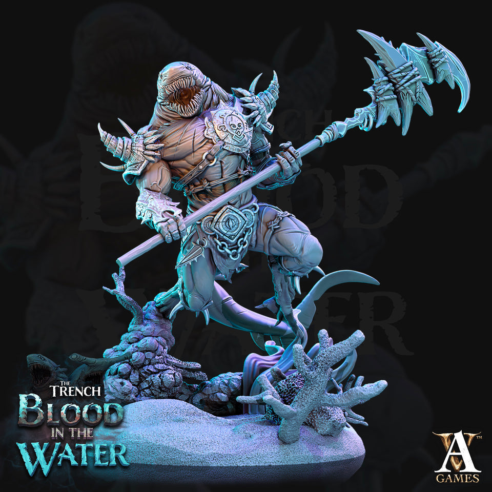 3D Printed Archvillain Games Karkhari The Trench Blood In the Water 28 32mm D&D