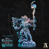 3D Printed Archvillain Games Shakarkha Tidebringers The Trench Blood In the Water 28 32mm D&D
